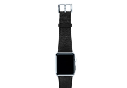 Ink Apple watch black nappa band handmade in Italy | Meridio